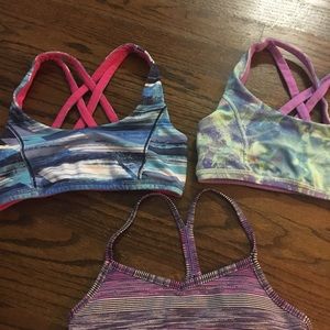Ivivva sports bras 1 each- $10 all for $26